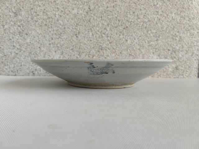 古玩陶瓷青花魚盤拍賣,當前價格580元