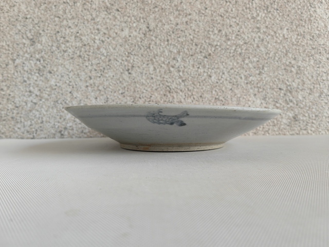 古玩陶瓷青花魚盤拍賣,當前價格580元