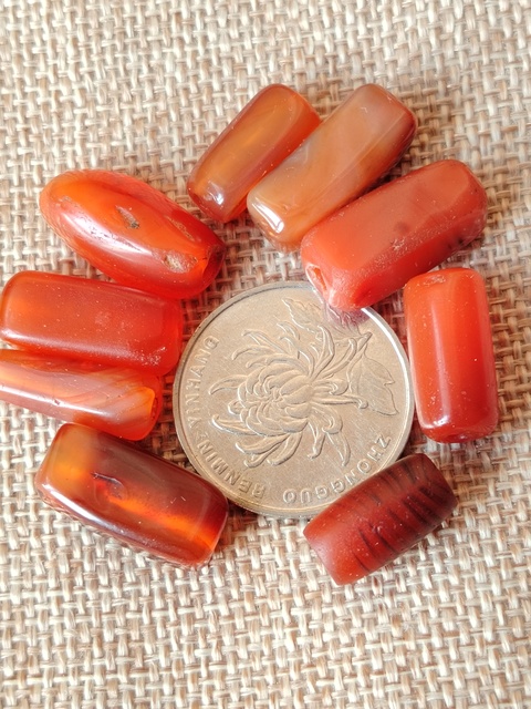 古玩玉器天然老珠子一批拍賣,當前價格148元