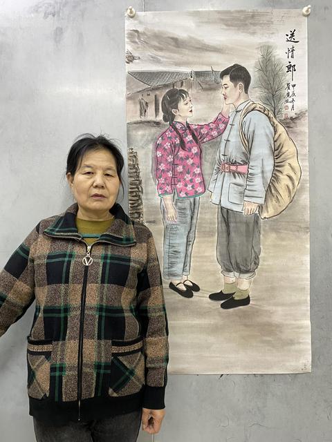 古玩字畫名家真跡有合影字畫人物精品四尺國畫收藏純手繪宣紙畫芯拍賣,當前價格999元