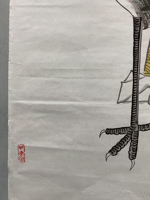 古玩字畫名家真跡福壽圖純手繪字畫有合影純手繪國畫精品收藏結緣拍賣,當前價格899元