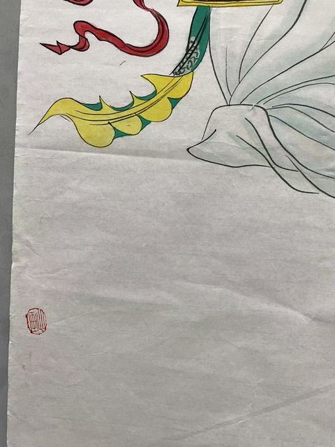 古玩字畫帶合影真跡純手繪名家作品鐘馗神威圖字畫收藏國畫四尺豎幅人物畫結緣收藏拍賣,當前價格899元