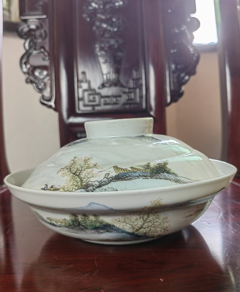 古玩陶瓷民國一品鍋拍賣,當前價格5500元