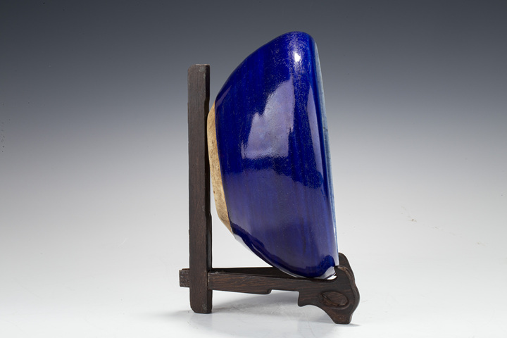 古玩陶瓷清中晚·霽藍釉香爐真品鑒賞圖