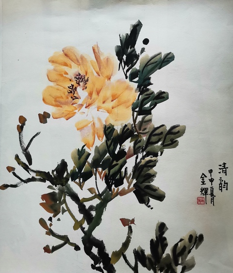 古玩字畫洛陽書畫家協會副主席杜金輝清韻拍賣,當前價格499元
