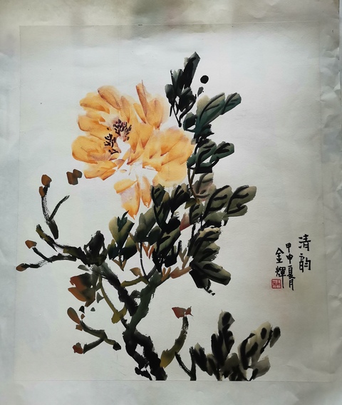 古玩字畫洛陽書畫家協會副主席杜金輝清韻拍賣,當前價格499元