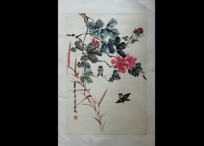 古玩字畫(huà)中美協(xié)會(huì)員江蘇美協(xié)會(huì)員于建華花鳥(niǎo)拍賣(mài),當(dāng)前價(jià)格499元