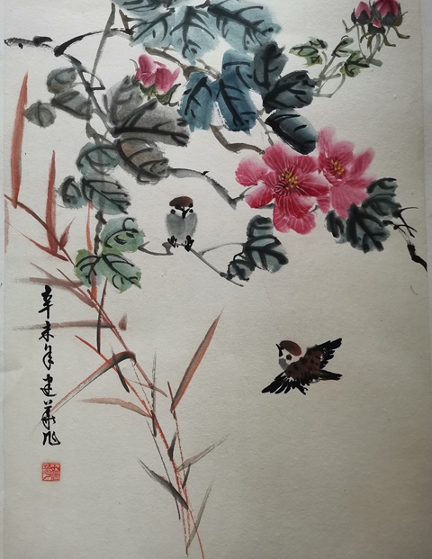古玩字畫(huà)中美協(xié)會(huì)員江蘇美協(xié)會(huì)員于建華花鳥(niǎo)拍賣(mài),當(dāng)前價(jià)格499元