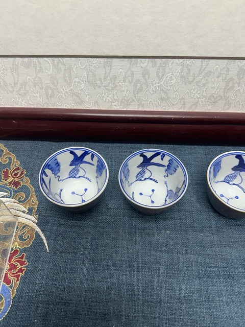 古玩陶瓷567精品外紫金釉內青花杯拍賣,當前價格89元