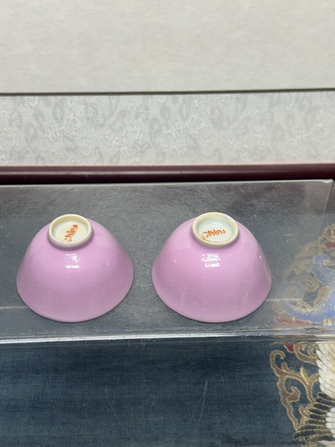 古玩陶瓷民國精品胭脂紅釉杯拍賣,當前價格1100元