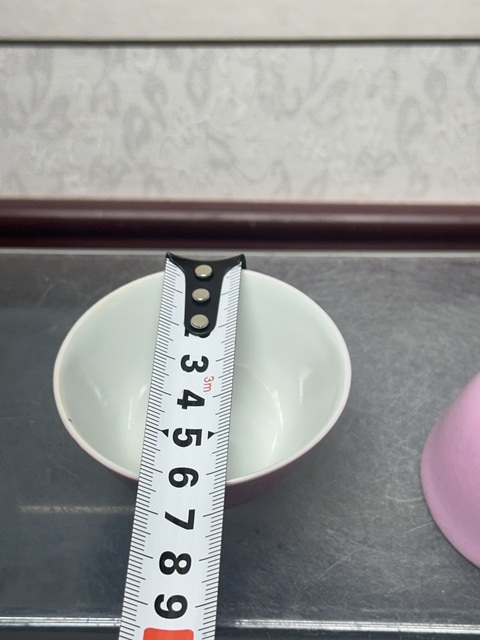 古玩陶瓷民國精品胭脂紅釉杯拍賣,當前價格1100元