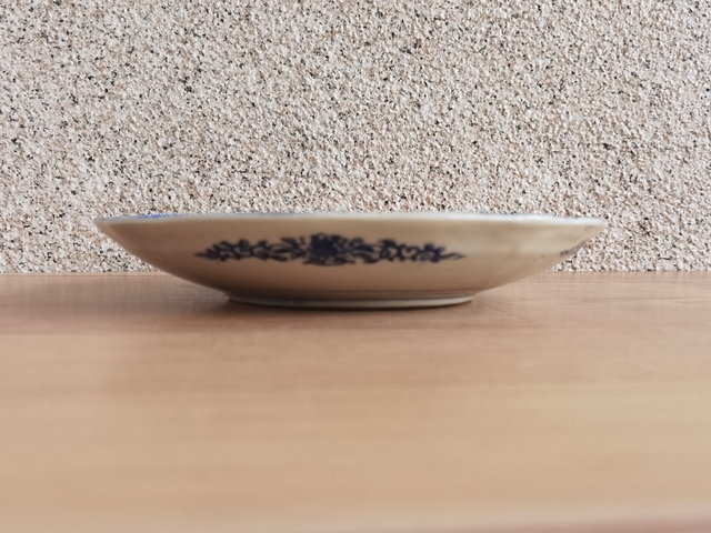 古玩陶瓷花鳥紋青花盤拍賣，當前價格220元