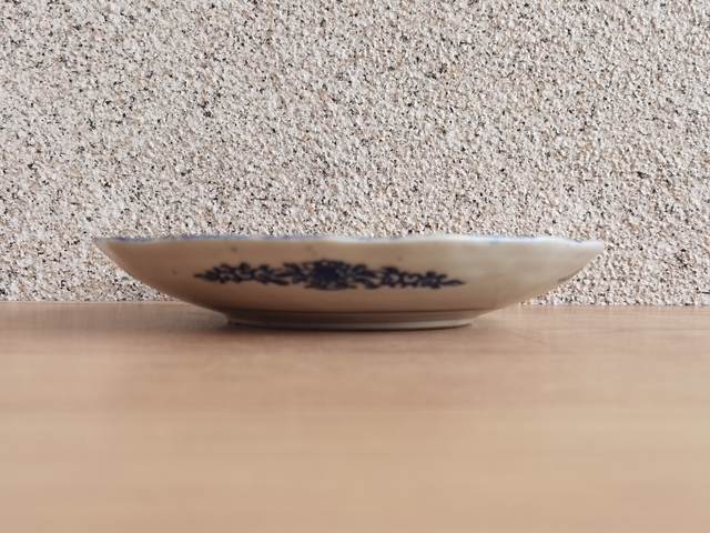 古玩陶瓷花鳥紋青花盤拍賣，當前價格220元