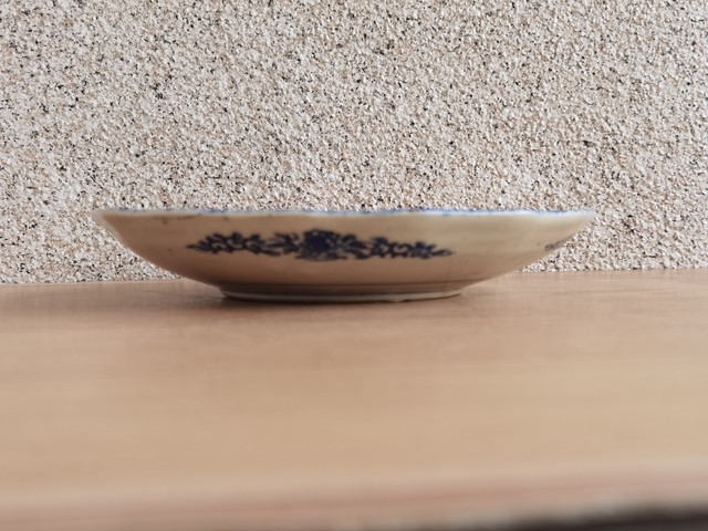 古玩陶瓷花鳥紋青花盤拍賣，當前價格220元
