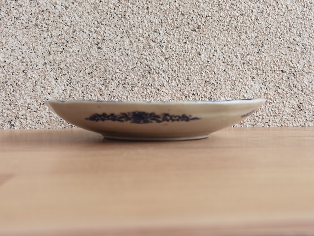 古玩陶瓷花鳥紋青花盤拍賣，當前價格220元
