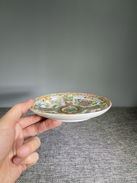 古玩陶瓷清代.五彩人物盤拍賣,當(dāng)前價(jià)格450元