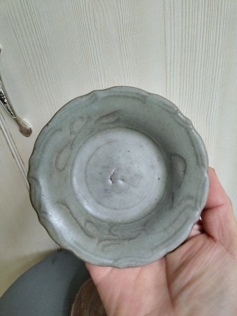 古玩陶瓷龍泉青瓷刻花洗拍賣，當前價格1288元