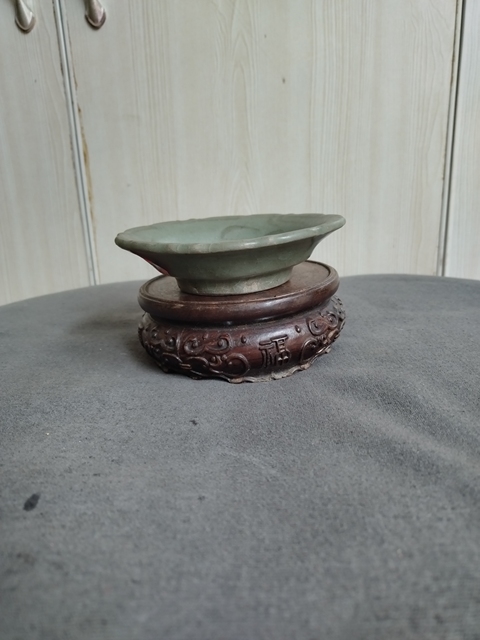 古玩陶瓷龍泉青瓷刻花洗拍賣，當前價格1288元