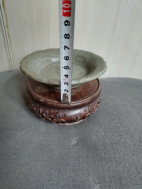 古玩陶瓷龍泉青瓷刻花洗拍賣，當前價格1288元