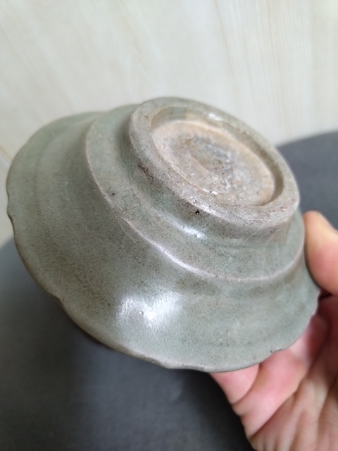 古玩陶瓷龍泉青瓷刻花洗拍賣，當前價格1288元