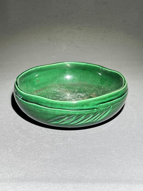古玩陶瓷創(chuàng)匯?綠釉竹紋筆洗拍賣，當前價格2200元