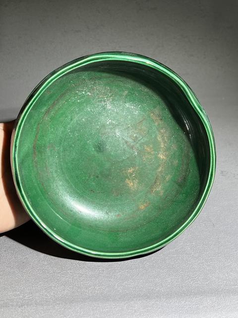 古玩陶瓷創(chuàng)匯?綠釉竹紋筆洗拍賣，當前價格2200元