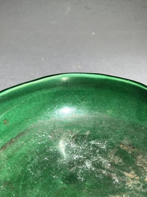 古玩陶瓷創(chuàng)匯?綠釉竹紋筆洗拍賣，當前價格2200元
