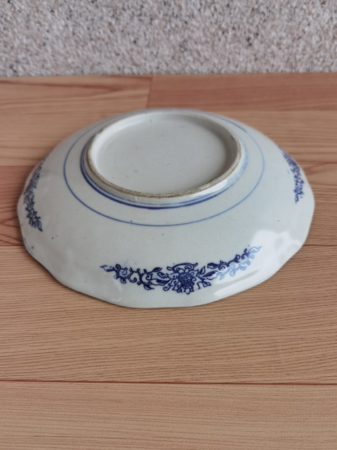 古玩陶瓷花鳥紋青花盤拍賣，當前價格220元