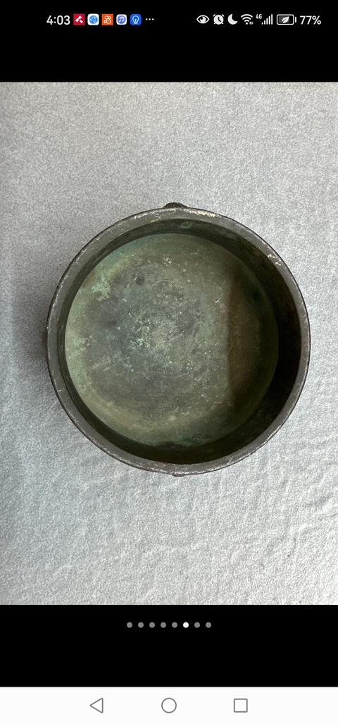 古玩銅器獅耳爐真品鑒賞圖