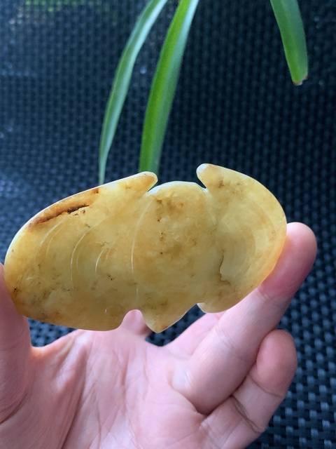 古玩玉器清代翡翠雕“福意綿綿”帶扣拍賣(mài)，當(dāng)前價(jià)格46000元