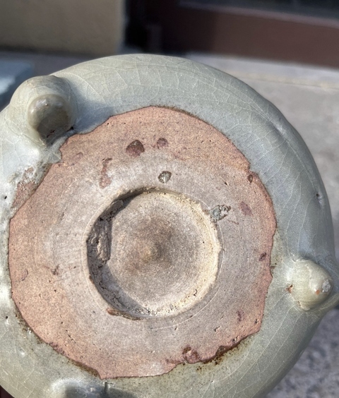 古玩陶瓷館藏級精品宋代五大名窯之一鈞窯天青釉香爐拍賣，當前價格19800元