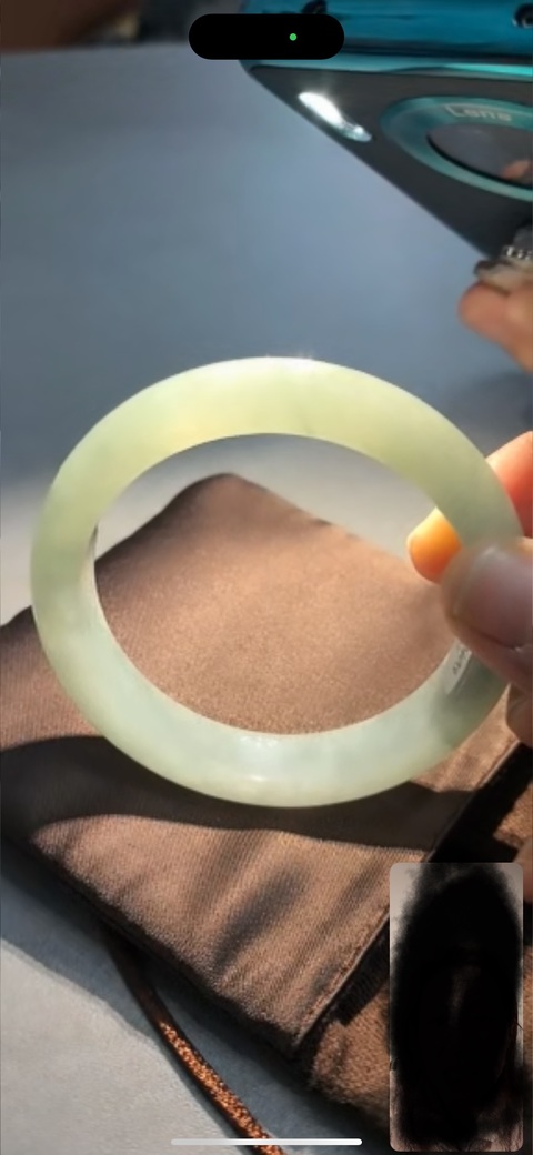 古玩玉器天然翡翠手鐲真品鑒賞圖