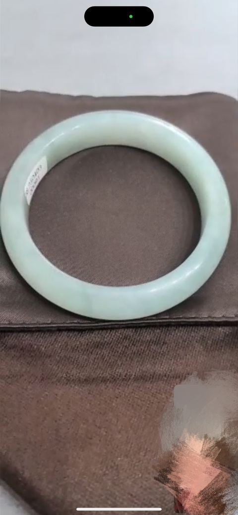 古玩玉器天然翡翠手鐲真品鑒賞圖