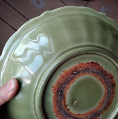 古玩陶瓷龍泉盤拍賣，當前價格66000元