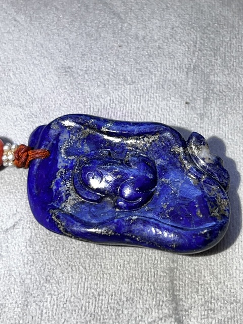 古玩玉器清代青金石雕件真品鑒賞圖