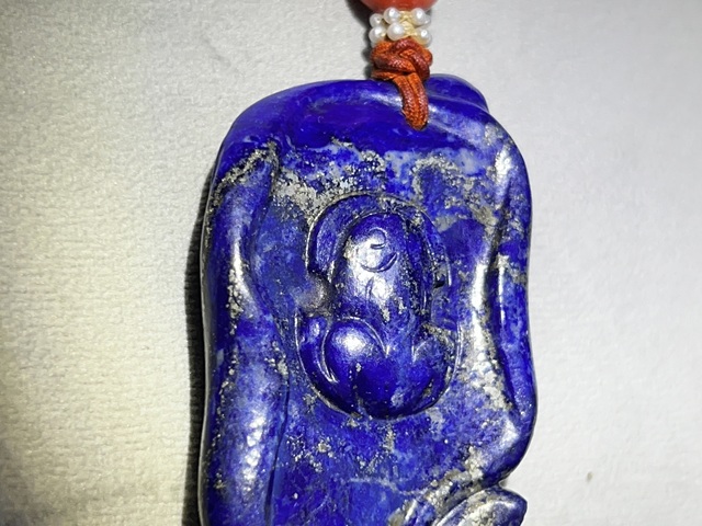 古玩玉器清代青金石雕件真品鑒賞圖