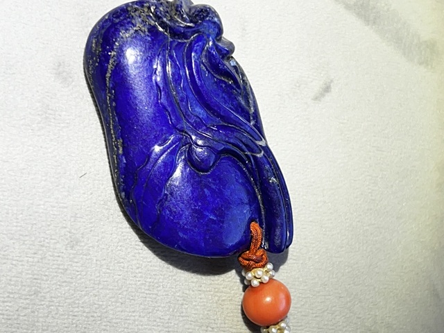 古玩玉器清代青金石雕件真品鑒賞圖