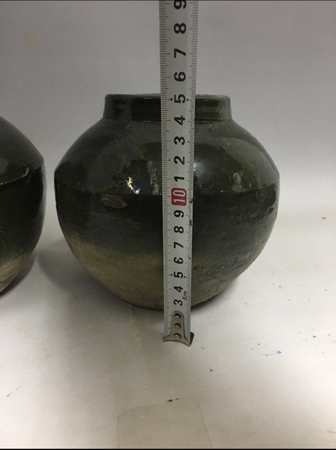 古玩陶瓷漢綠釉罐拍賣，當前價格4888元