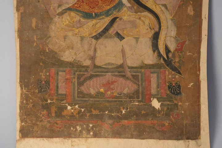 古玩雜項佛教釋迦牟尼佛水陸畫真品鑒賞圖