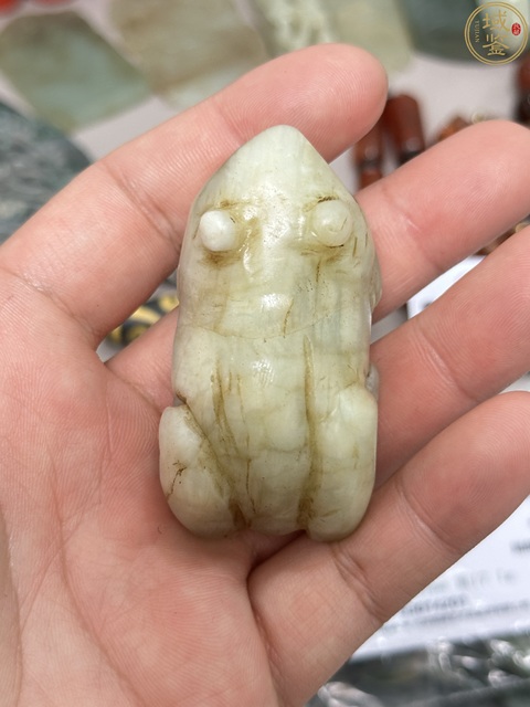 古玩玉器金蟾拍賣，當前價格1800元