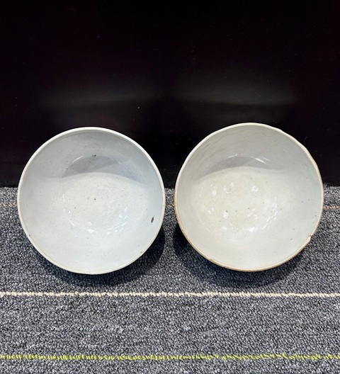 古玩陶瓷晚明白釉茶碗拍賣,當前價格400元