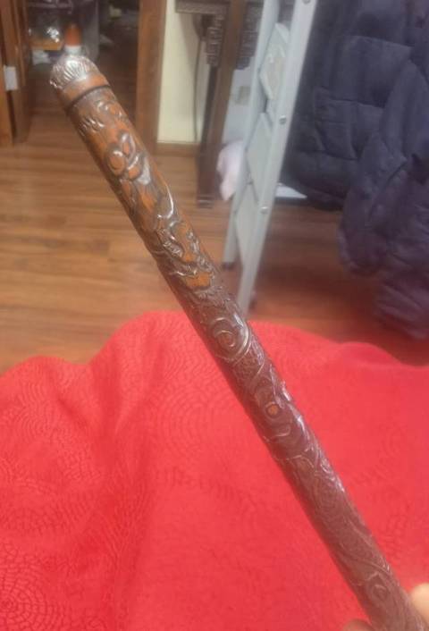 古玩雜項竹子雕刻香筒真品鑒賞圖