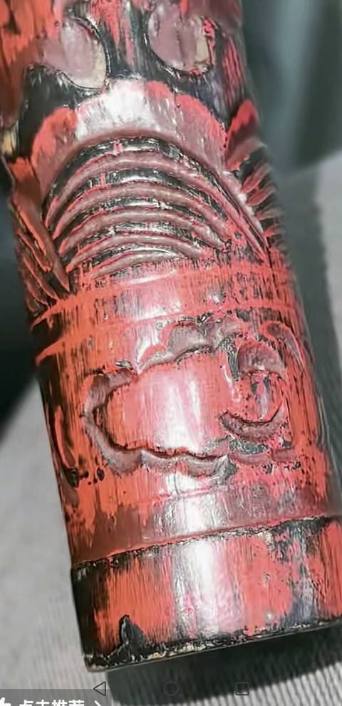古玩雜項竹子雕刻香筒真品鑒賞圖