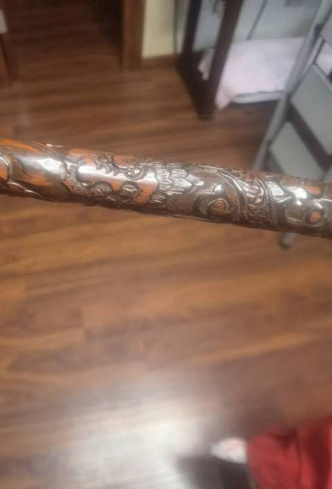 古玩雜項竹子雕刻香筒真品鑒賞圖