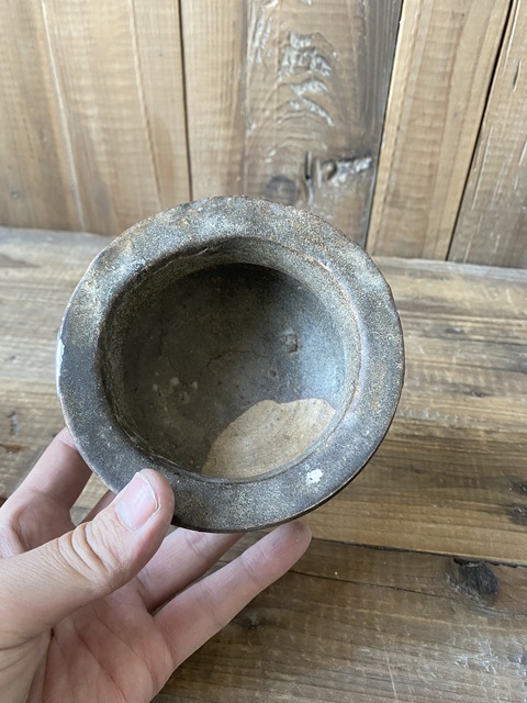 古玩陶瓷褐釉三足爐真品鑒賞圖