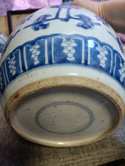 古玩陶瓷雍正青花花間壽紋罐拍賣，當(dāng)前價格3888元