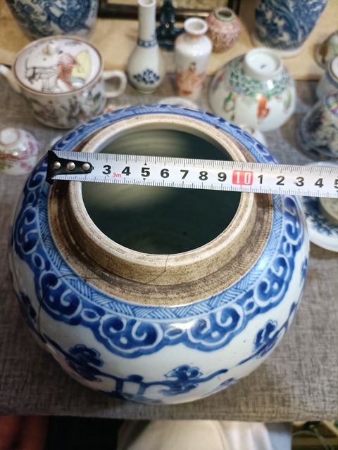 古玩陶瓷雍正青花花間壽紋罐拍賣，當(dāng)前價格3888元