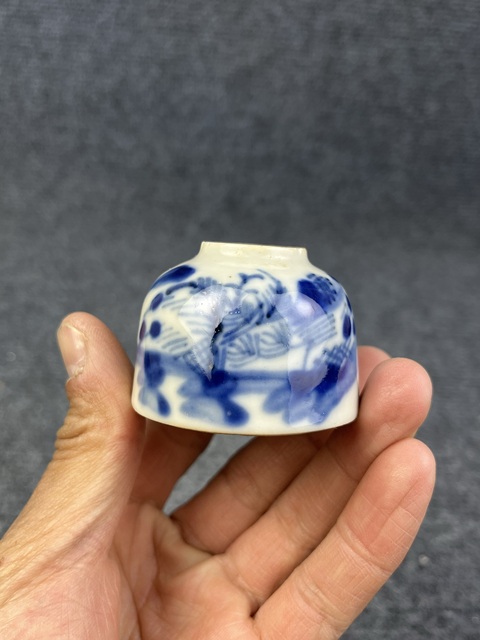 古玩陶瓷青花小水盂拍賣,當前價格799元