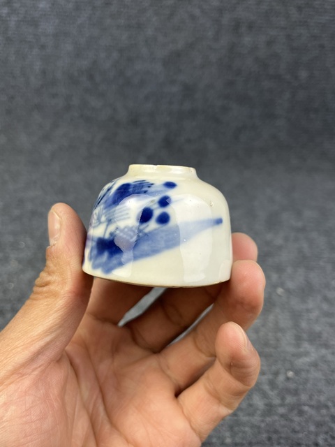 古玩陶瓷青花小水盂拍賣,當前價格799元