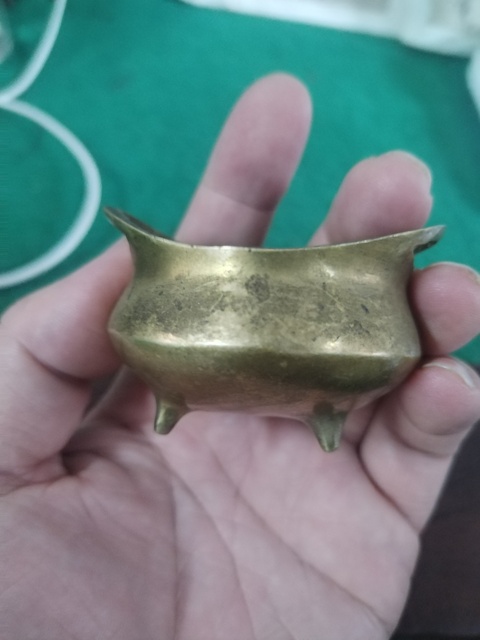 古玩銅器橋耳爐真品鑒賞圖